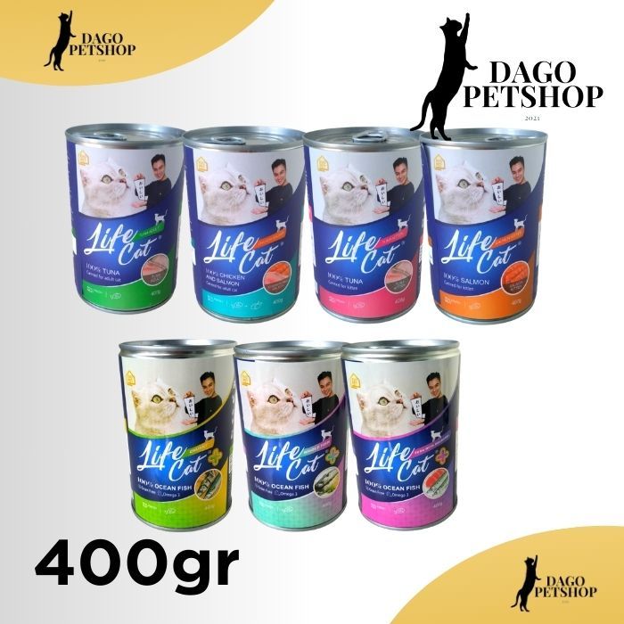 Life Cat Kaleng 400gr All Varian - Makanan Basah Kucing Life cat