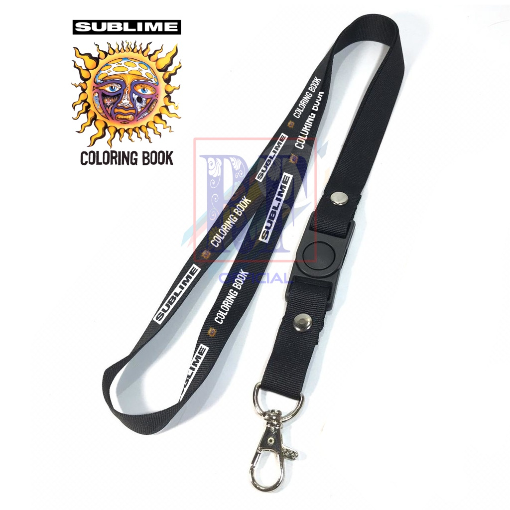 

Gantungan kunci SUBLIME COLOR BOOK tali lanyard band gantungan leher id card name tag