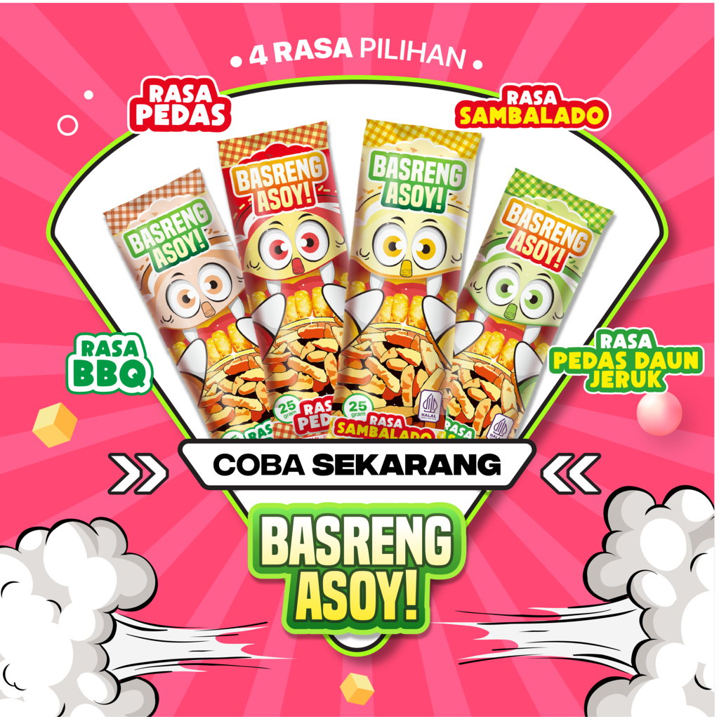 

CEMILAN NUSANTARA - BASRENG ASOY BBQ (25 gram) Jajanan Viral Renyah Gurih Cemilan Kekinian Cemilan Keluarga Indonesia