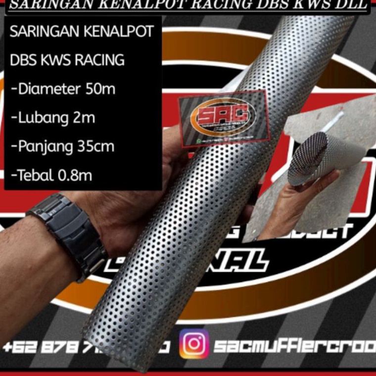 Cr saringan kenalpot racing DBS lubang5M pnp DBS kws