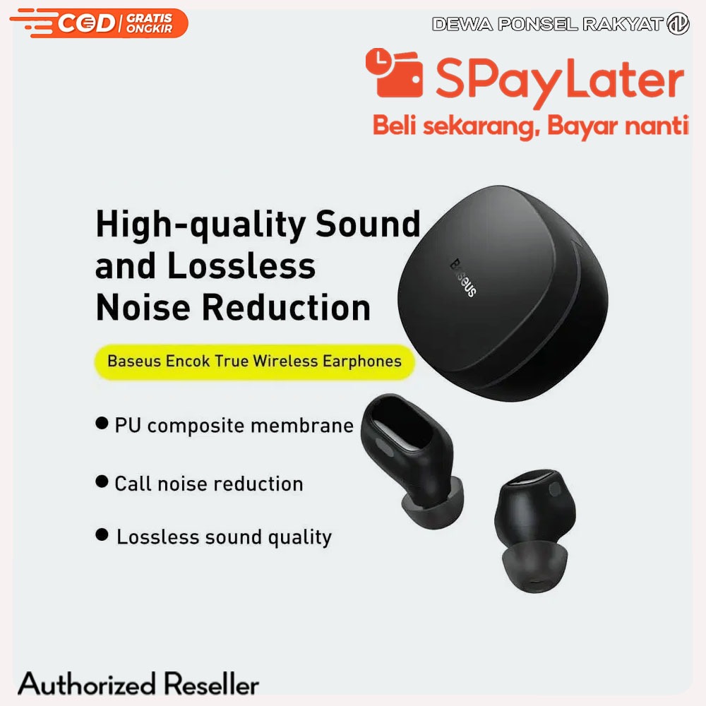 Baseus Encok True Wireless Earphones WM01 / WM 01+ Plus Resmi