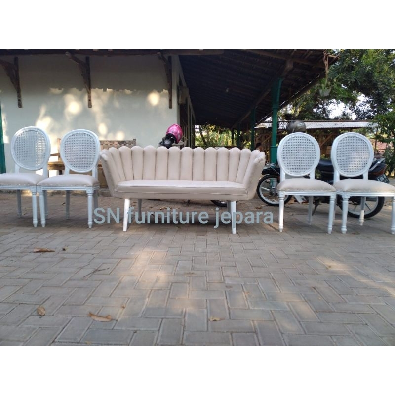 kursi pelaminan kerang/ kursi pelaminan lesti/ kursi pelaminan murah