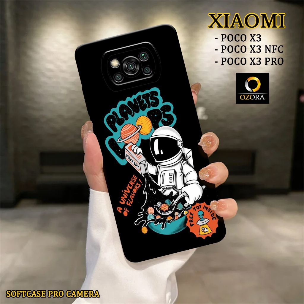 Case Xiaomi Poco X3 / X3 NFC / X3 PRO Terbaru - OZORA - Fashion Case Astronot - Casing Hp Xiaomi Poc