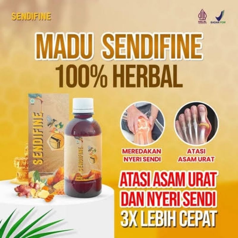 MADU SENDIFINE ASLI ORIGINAL EFEKTIF ATASI NYERISENDI PEGAL LINU REUMATIK DAN OESTOPOROSIS