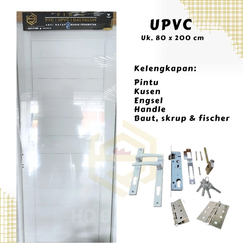 Pintu UPVC ukuran 200x80