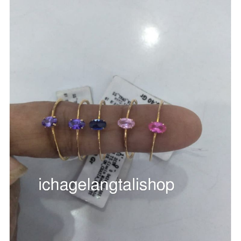 cincin batu  wrna 0,4 grm Semar Nusantara