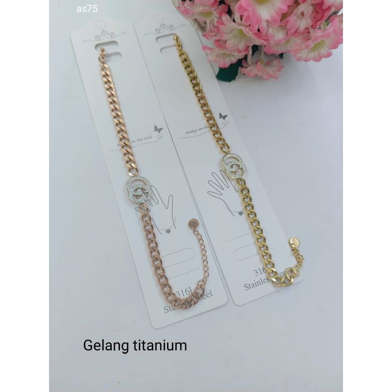 Gelang Titanium Wanita R79 Gelang Korea Style