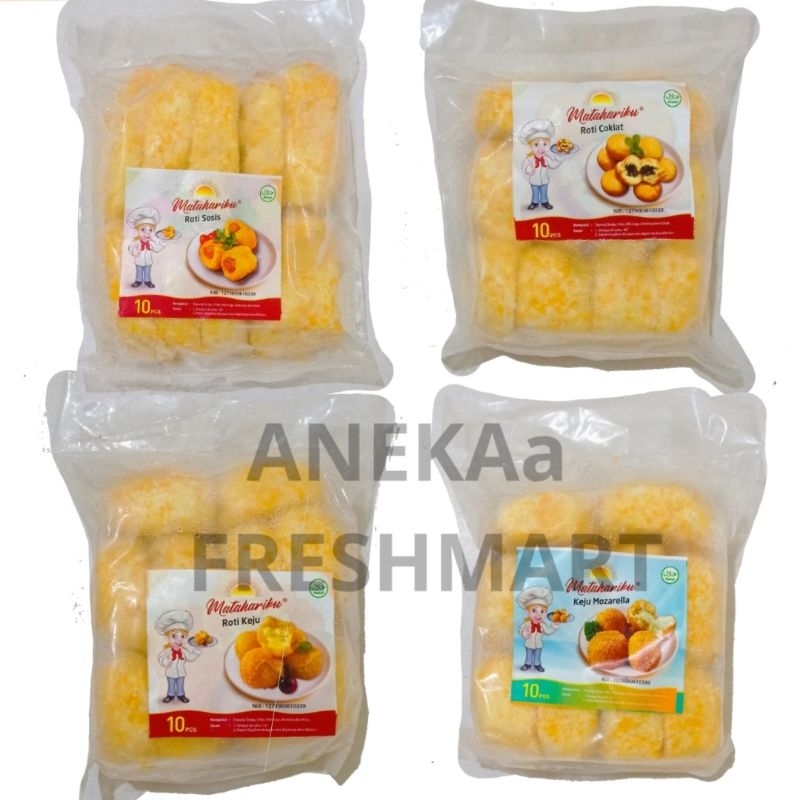 

MATAHARIKU ROTI GORENG ISI 10PCS RASA COKELAT/SOSIS/KEJU/MOZARELLA FROZEN