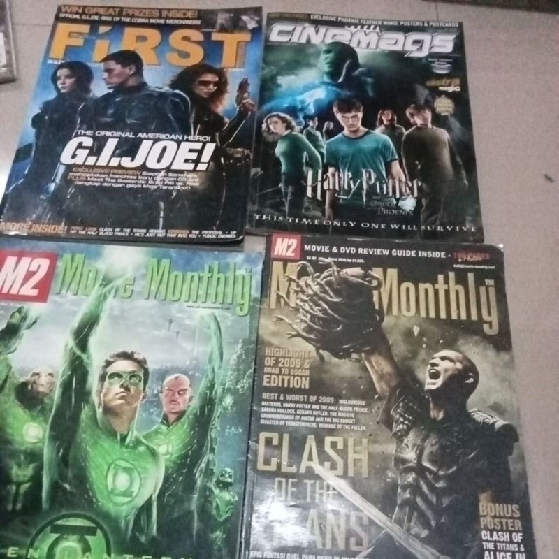 Majalah Cinemags, Majalah Total Film, Majalah M2 Movie Monthly, Majalah First, Majalah Film