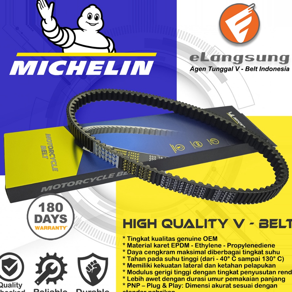 Kph Michelin Van Belt New Beat 22 Deluxe New Scoopy 22 Genio K1A KJ  eLangsung f Promo Produk Keren