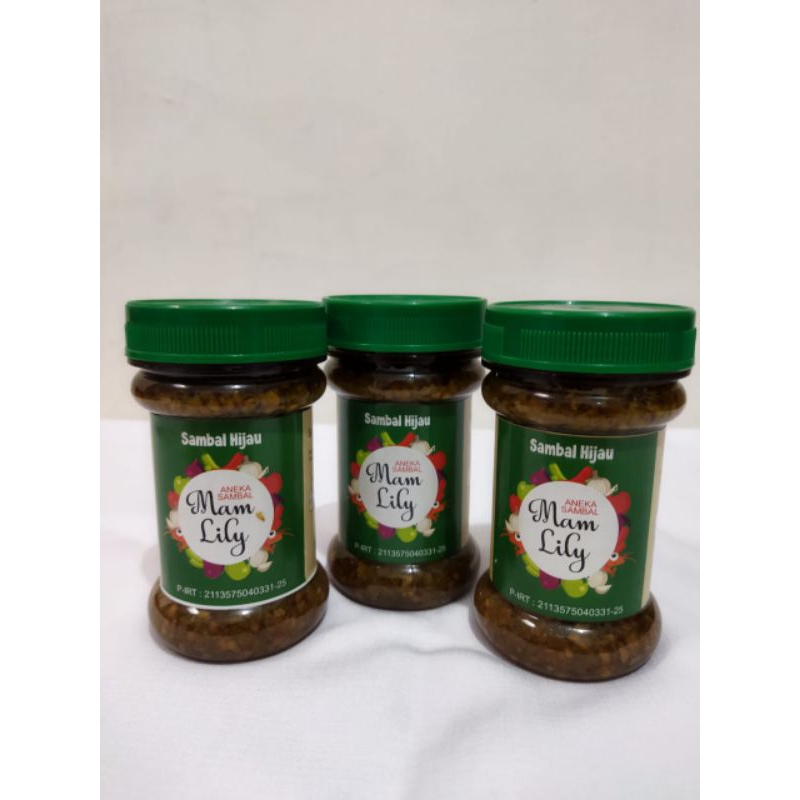 

mam lily aneka sambal (hijau, bajak, hijau udang rebon) 30 gram