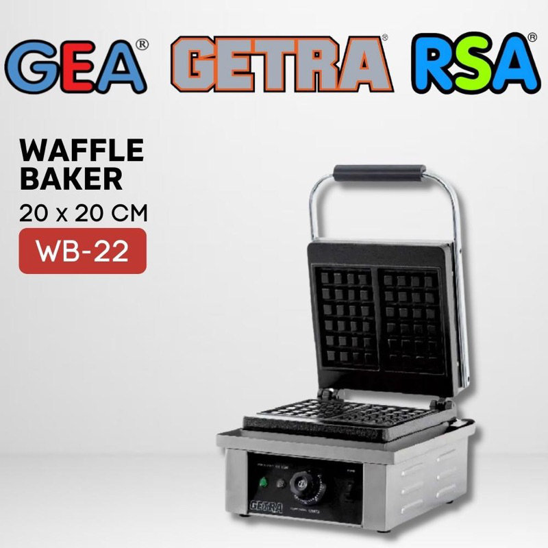 GETRA WAFFLE BAKER WB-22 / WAFFLE BAKER / WAFFLE MAKER / MESIN WAFFLE