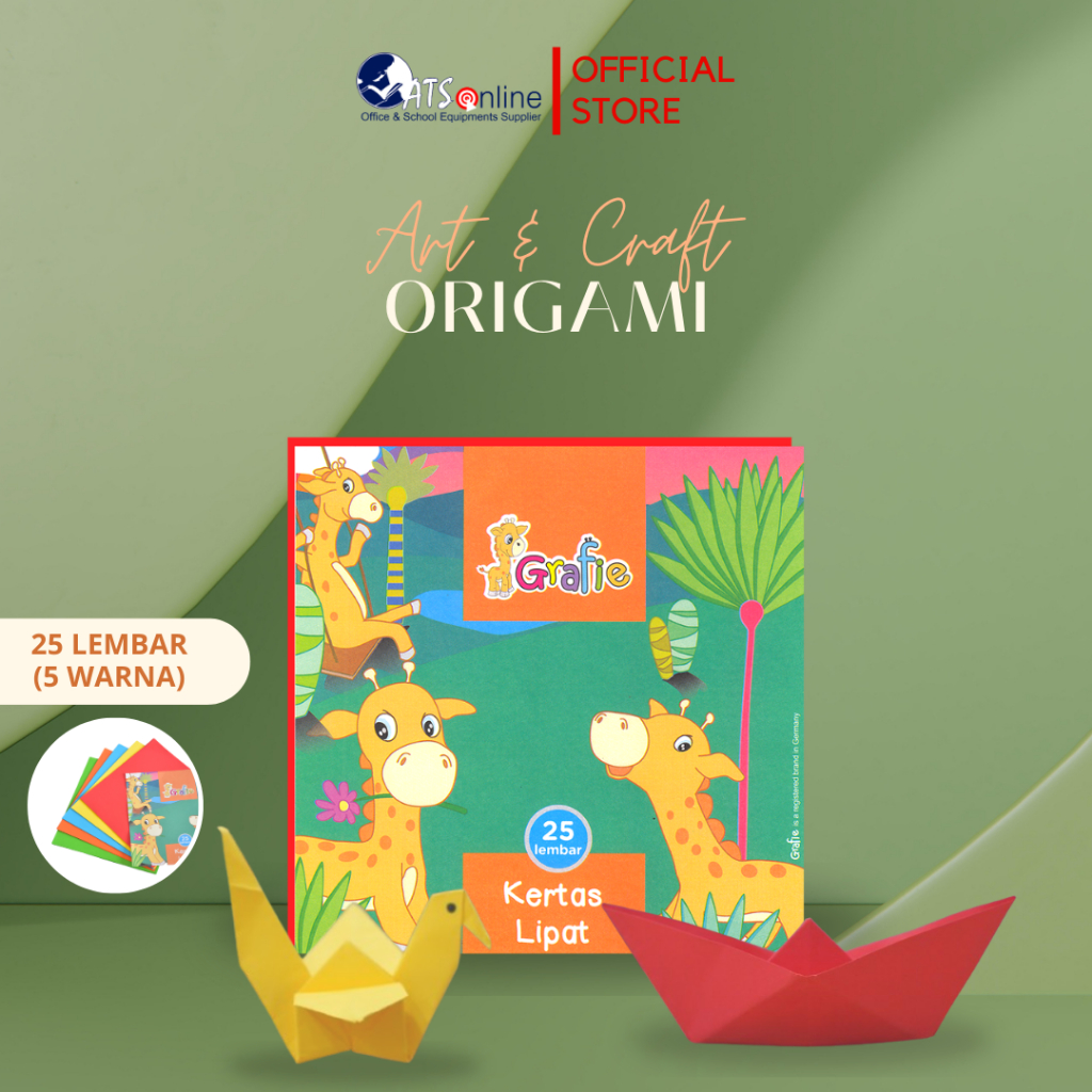 

GRAFIE Kertas Lipat Origami Kreativitas ATK untuk Anak