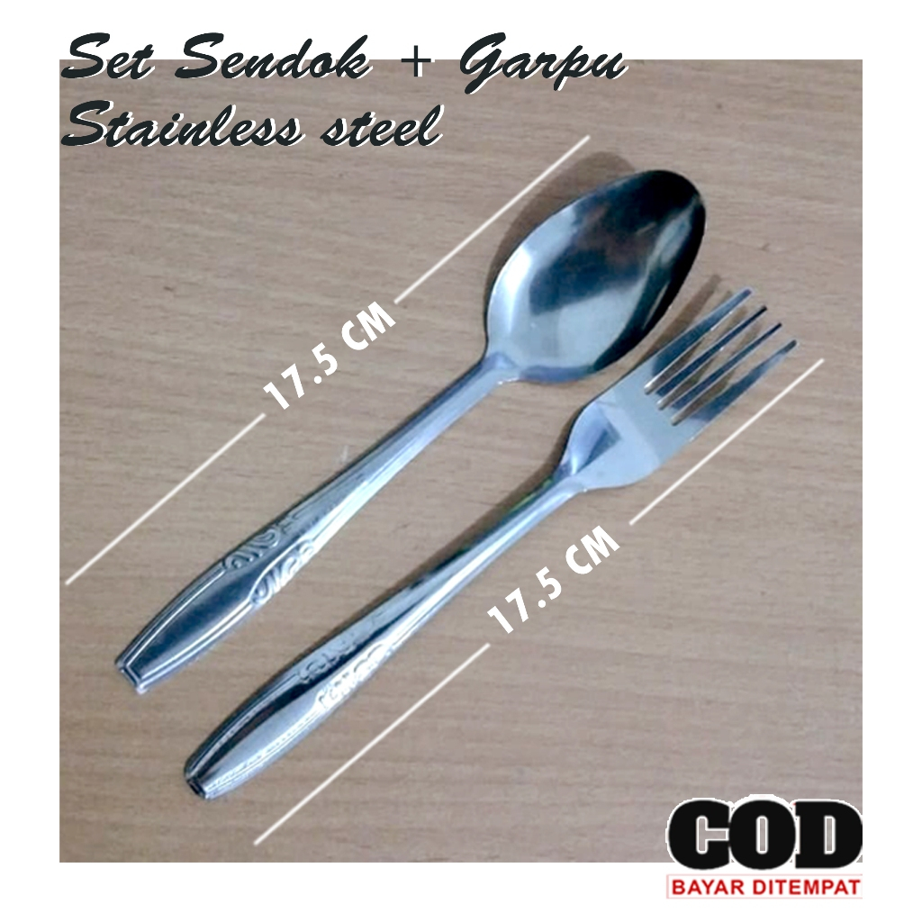 Sendok garpu stainless steel murah set sendok makan garpu souvenir pernikahan