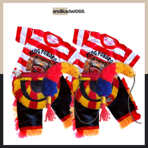 [HEMAT] SETELAN REOG PONOROGO ANAK SET LENGKAP DENGAN PECUT