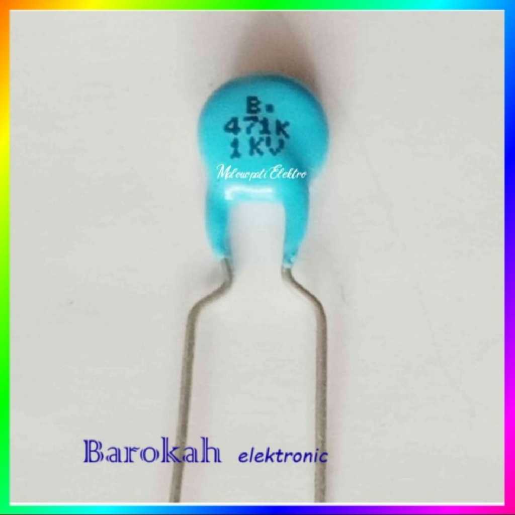 10pcs Kapasitor Kramik 471K 1kv Capacitor Cramic