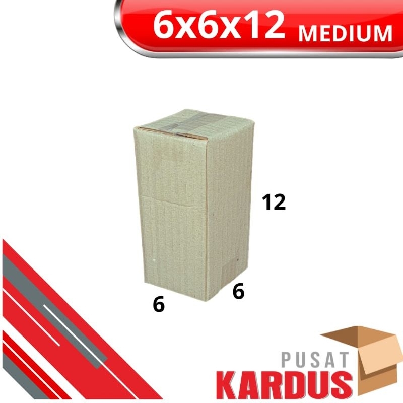 

Box packing 6x6x12/kardus kosmetik/kardusmurah/boxonlineshopee