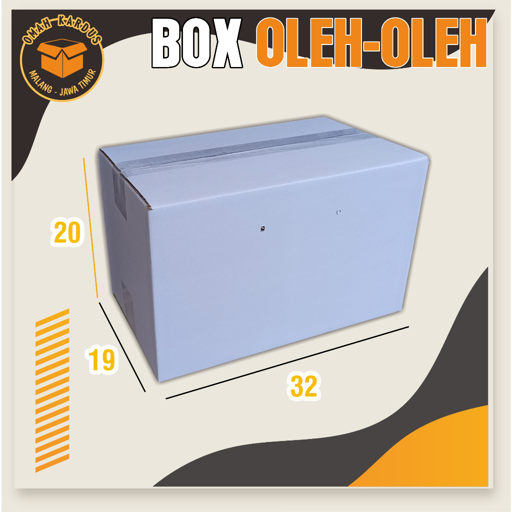 

kardus Oleh Oleh 32x19x20 cm box kripik tempe isi15/duspolos/duspaking/duskarton