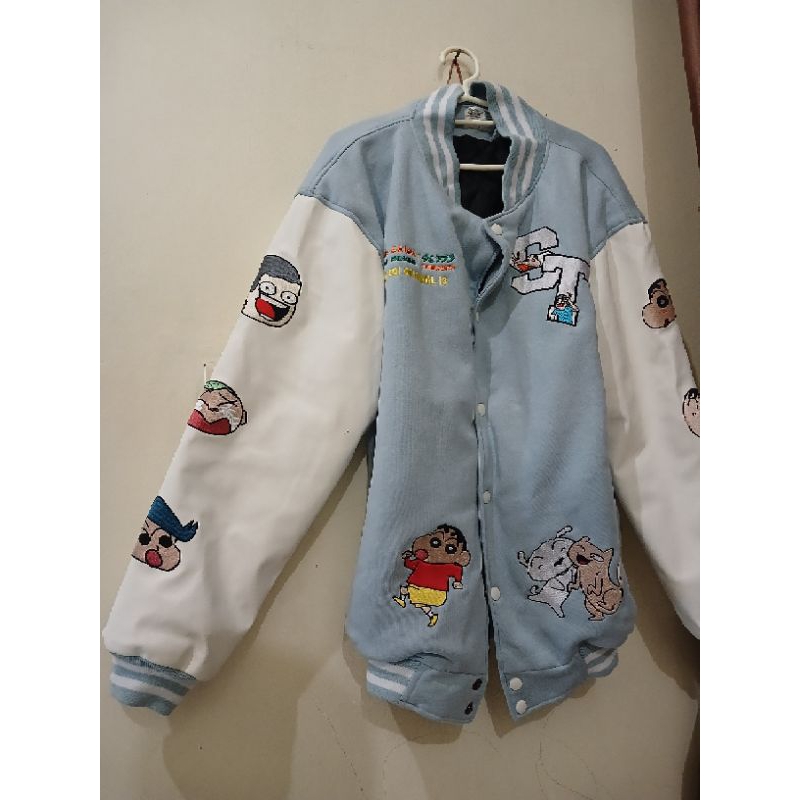 hsco varsity jacket tahilalats x crayon shinchan limited edition