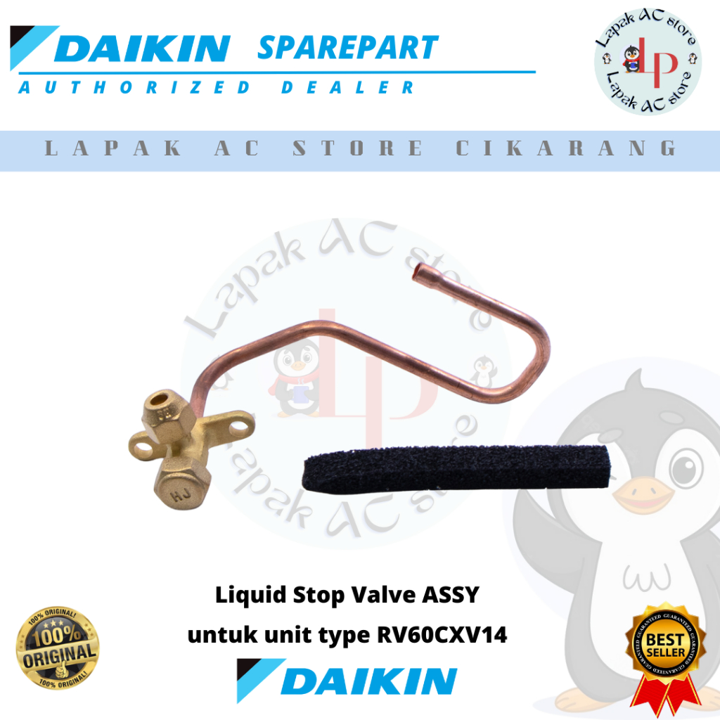 Liquid Stop Valve Assy AC DAIKIN Malaysia 2,5 PK RV60CXV14