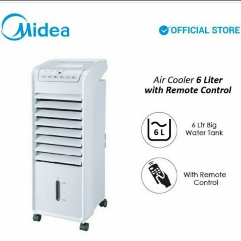 Midea Air Cooler 6 Liter AC100-A - Remote Control - Timer 7 jam