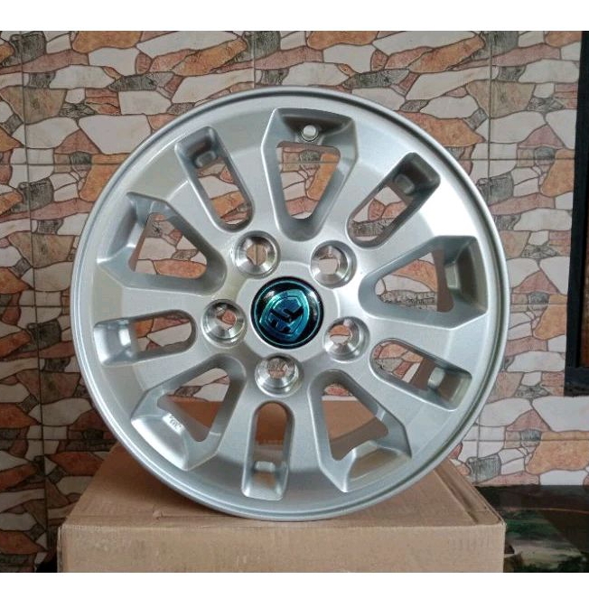 VELG KUDA DIAMOND R14 SILVER FULL CAT