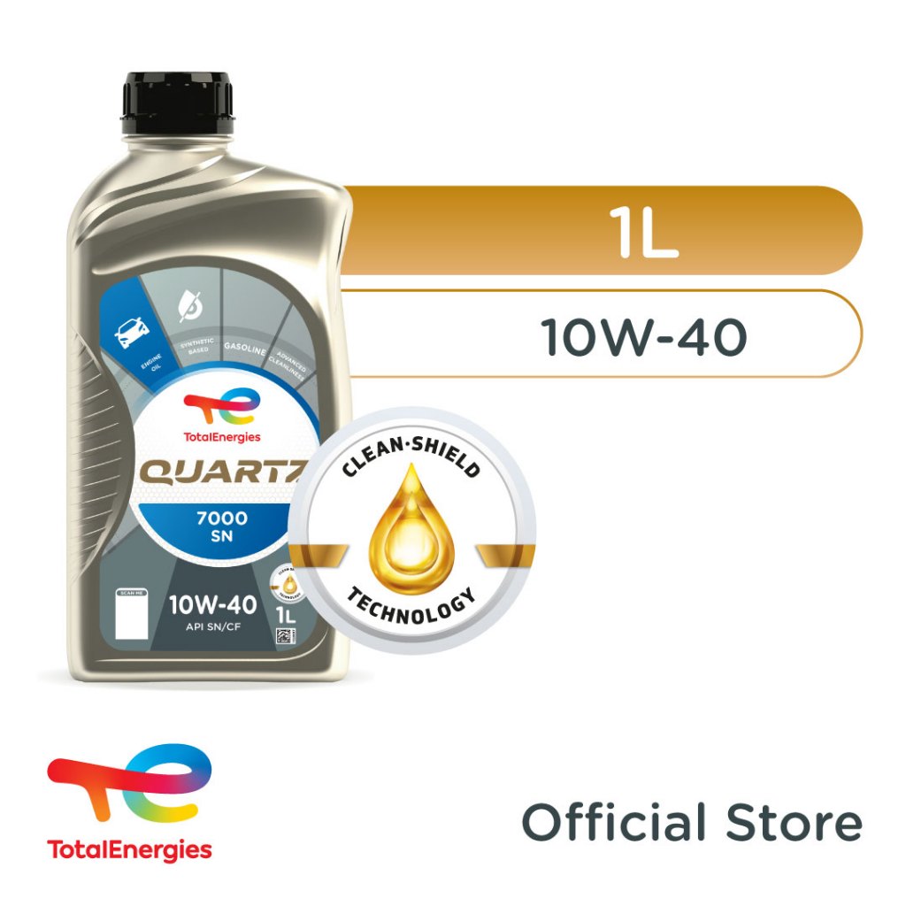 TotalEnergies - Quartz 7000 10W-40 SN/CF Oli Mesin Mobil 1L