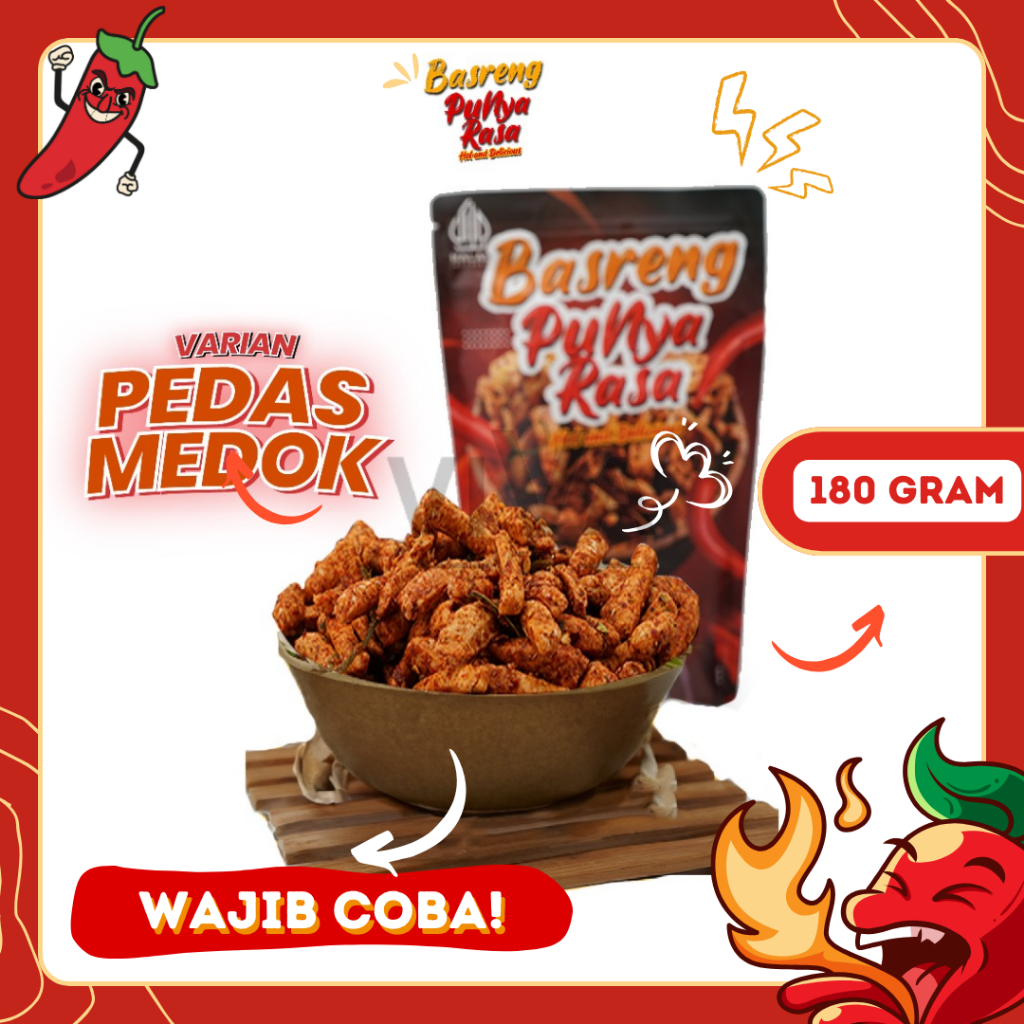 

Basreng Punya Rasa Pedas Medok Basreng Stick Kemasan Pedas Gurih Bumbu Lekoh Extra Daun Jeruk