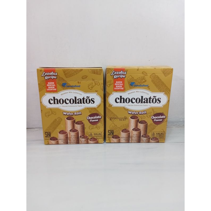 

Chocolatos Wafer roll 1 box isi 24 pcs