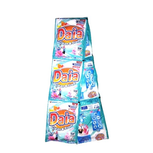 Daia Clean & Fresh Hijab Deterjen Bubuk Renceng [6 x 46 Gr]