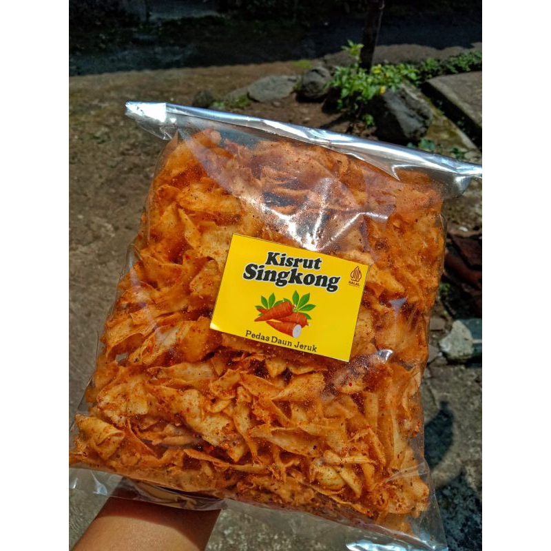 

KERIPIK SINGKONG PEDAS daun jeruk / KERIPIK KRIWIL / KERIPIK SERUT 250gram