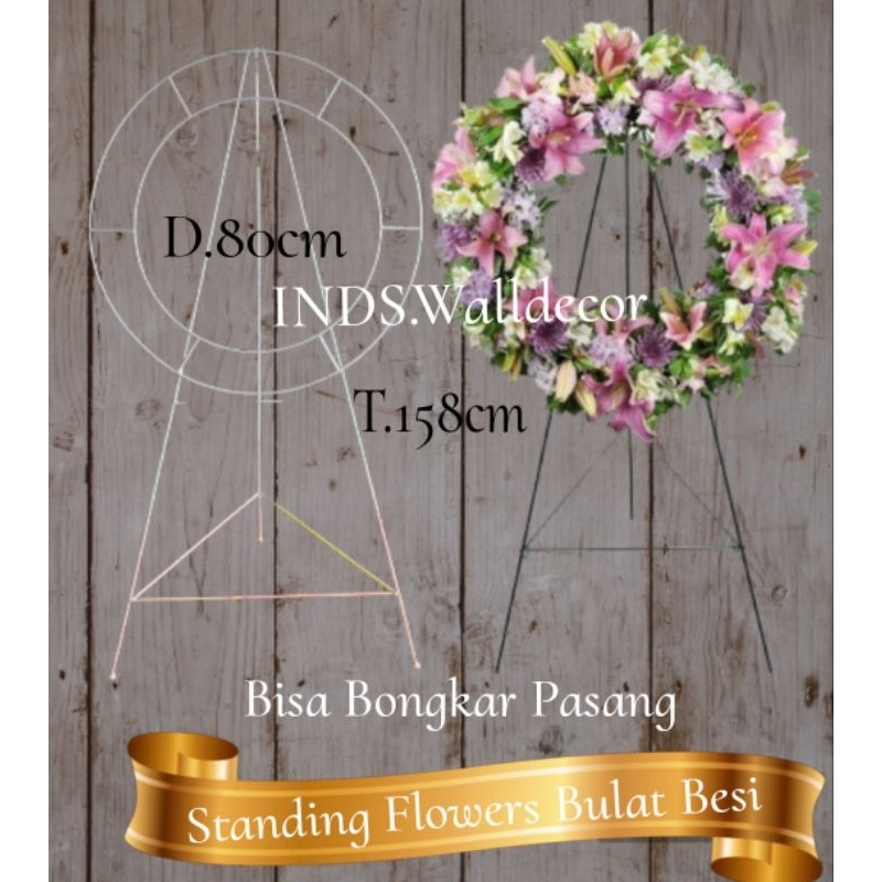 Standing Flower / Tiang Bunga Dekorasi / Stand Bunga Karangan / Standing Bunga Besi