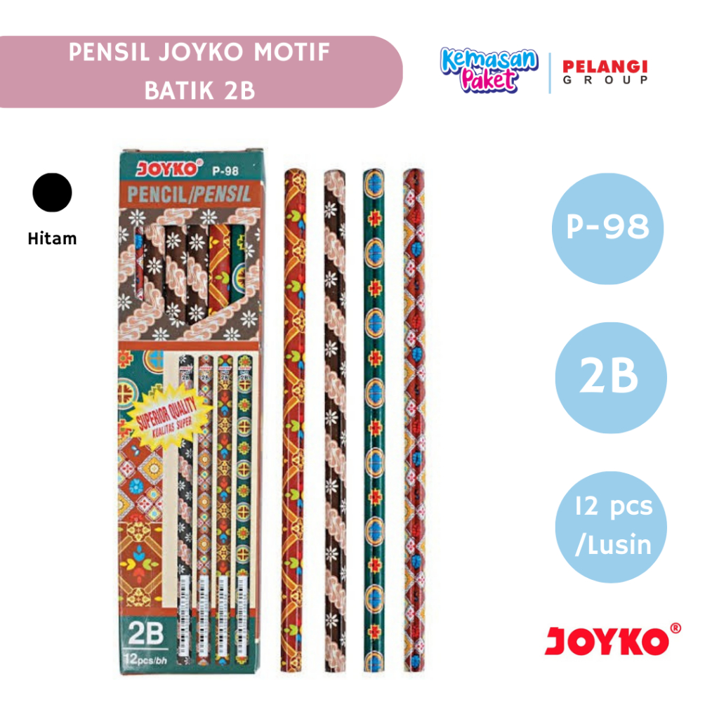 Pensil Batik / Pensil Joyko P-98 2B / Pensil Joyko 2B / Pensil 2B