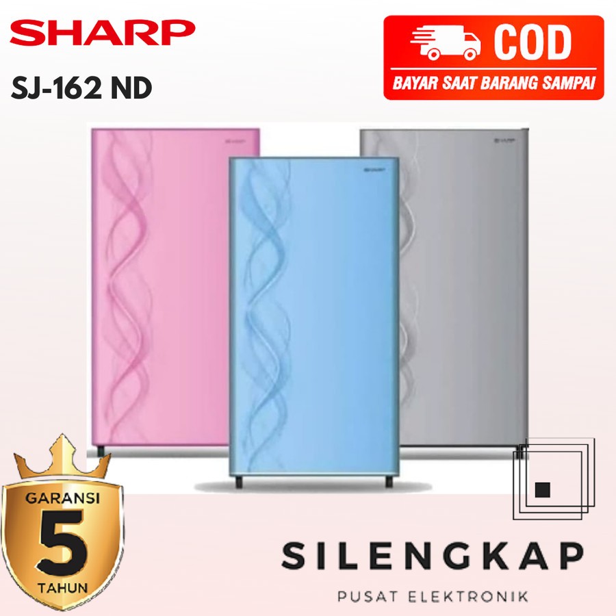 KULKAS 1 PINTU SHARP SJN 162-ND GARANSI RESMI