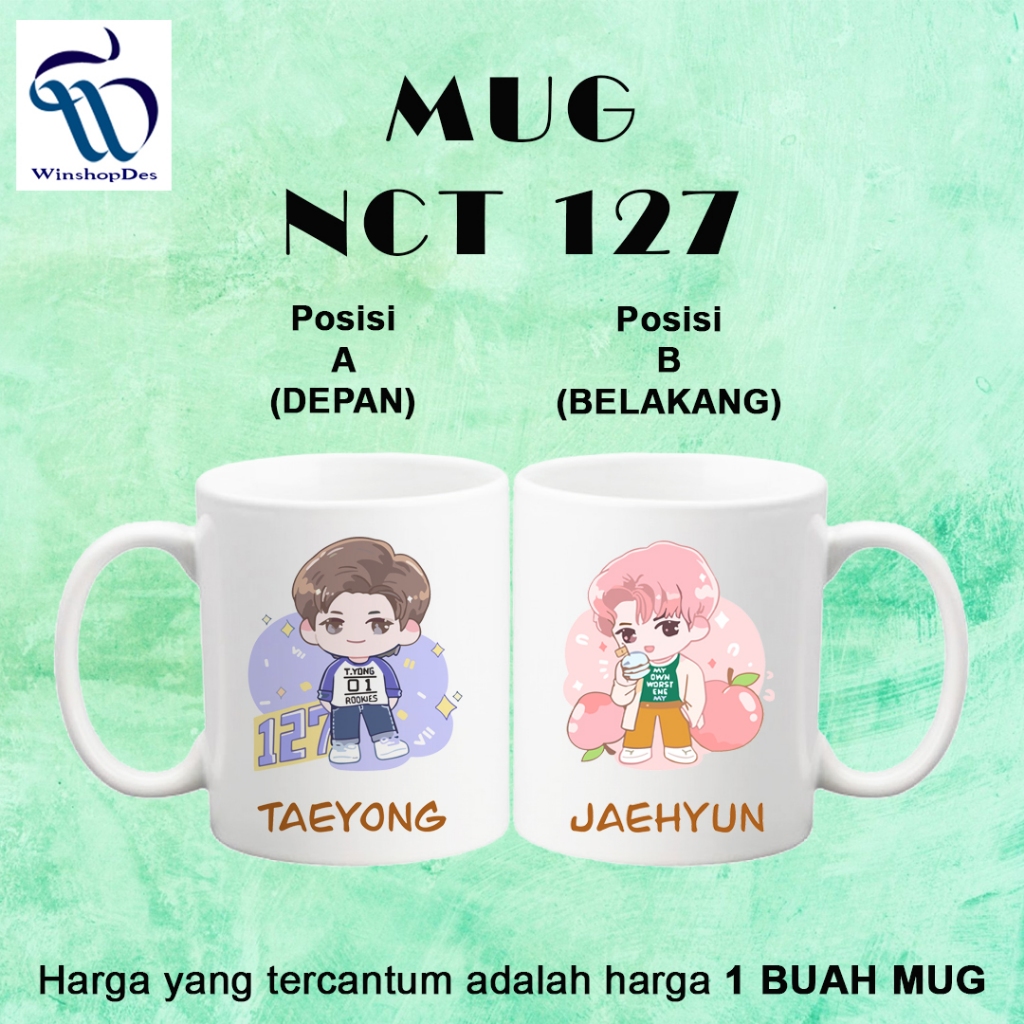 MUG KPOP FANKIT NCT DREAM NCT 127 / Jemin Jeno Haechan Renjun Jisung / Mug Nct Dream Cafe / Kado / M