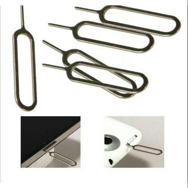 Pin Tusukan Sim Card Jarum Colokan Tusuk Pembuka Kartu Hp Pembuka Sim Card Memory Card Ejector Handphone Tablet Android Iphone-4