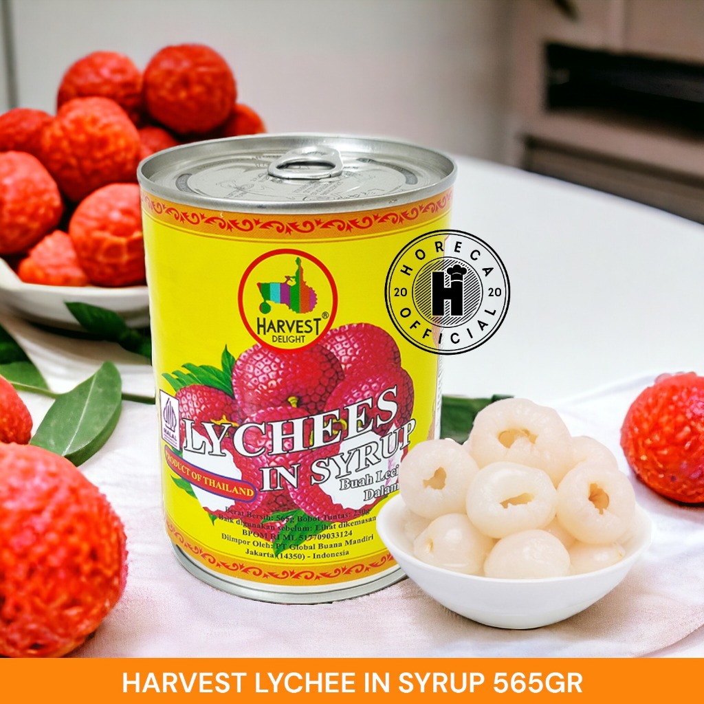 

HARVEST LYCHEE IN SYRUP 565GR / HARVEST LECI DALAM SIRUP 565 GR
