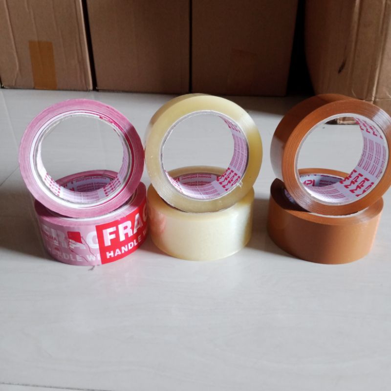 

LAKBAN COKLAT/BENING/FRAGILE 45mm x 100yard