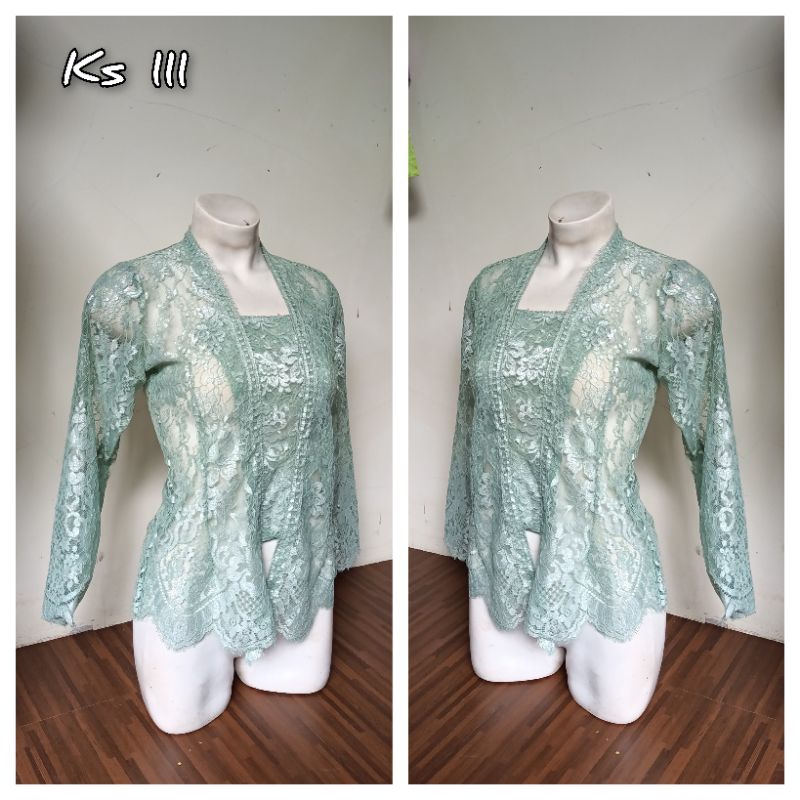 SALE - Kebaya Semi Prancis Sage Green
