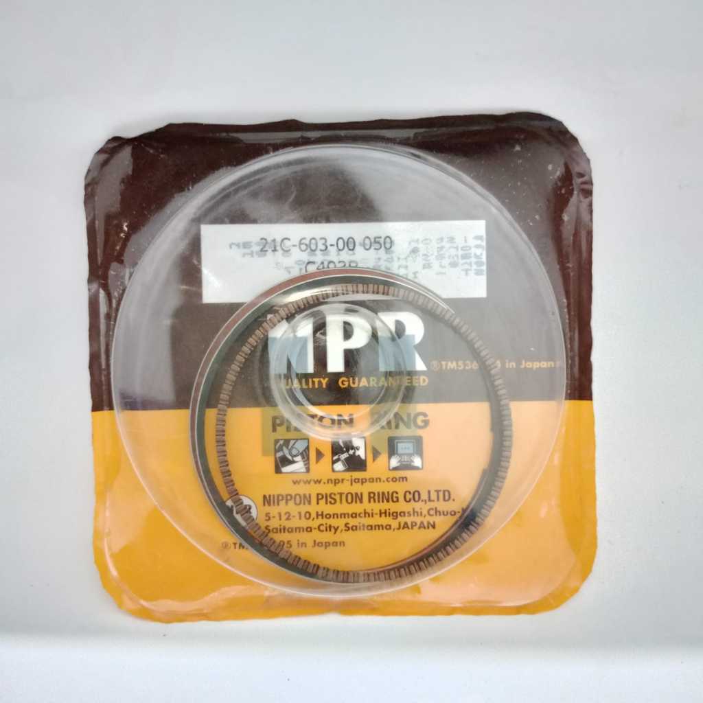 PISTON RING / RING SEHER NPP BYSON ORIGINAL 100% NPP NPR OVERSIZE 50