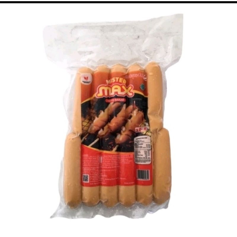 

sosis bakar mister max 500gr isi 10+1