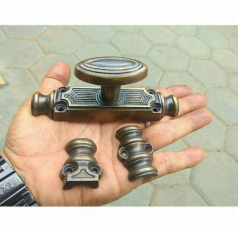 Grendel Espanyolet Kuningan Grendel Batavia Kuno Sedekan Pintu Rumah Jendela Antik