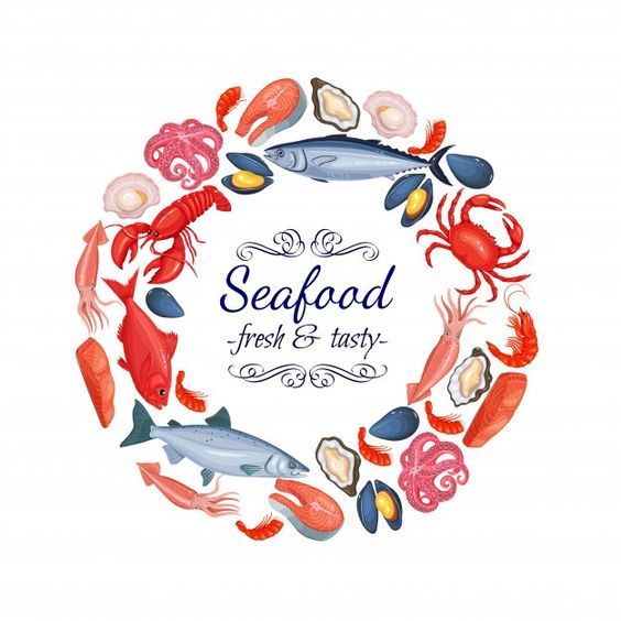 

cetak stiker / stiker makanan laut label makanan stiker makanan stiker seafood