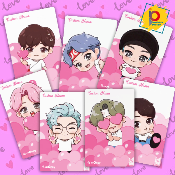 EDISI SPESIAL LOVE - custom E money 2 sisi BTS