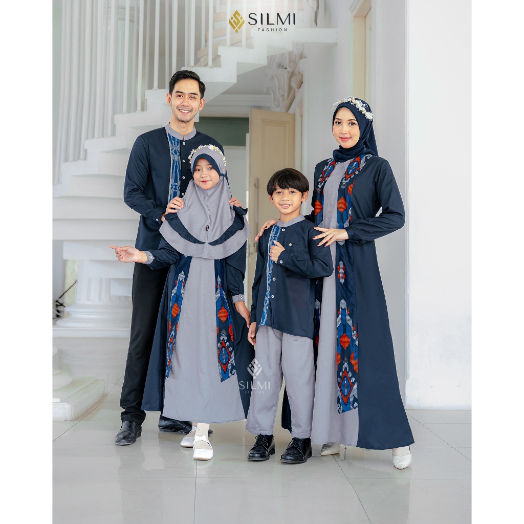 [SARIMBIT RENGGANIS] BAJU GAMIS DAN KOKO COUPLE KELUARGA TERBARU BY SILMI || BAJU LEBARAN/HANGOUT/KO