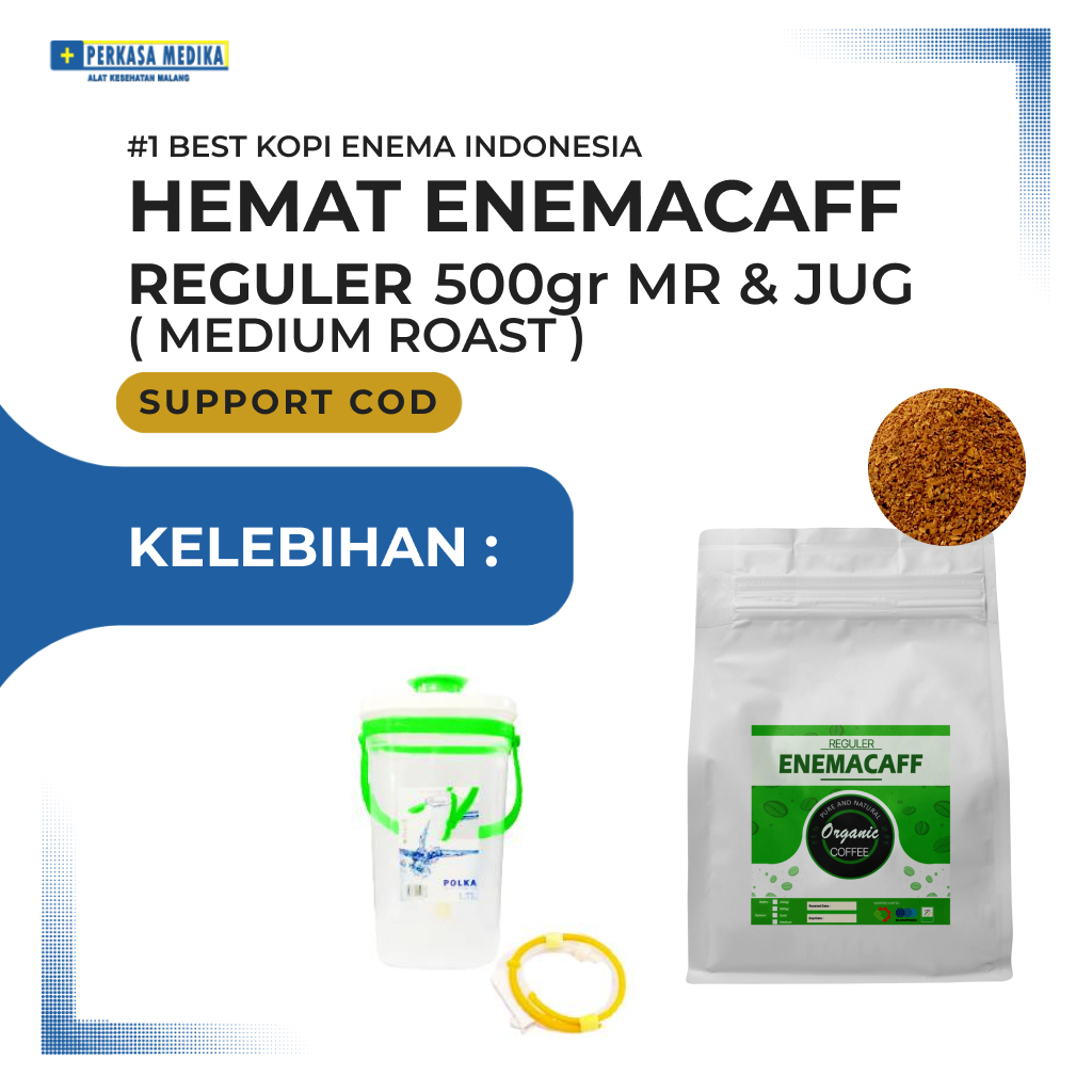 

KOPI ENEMA ORGANIK LENGKAP Paket Enemacaff Reguler Enema Kopi Enema MR MEDIUM 500gr dan JUG ENEMA