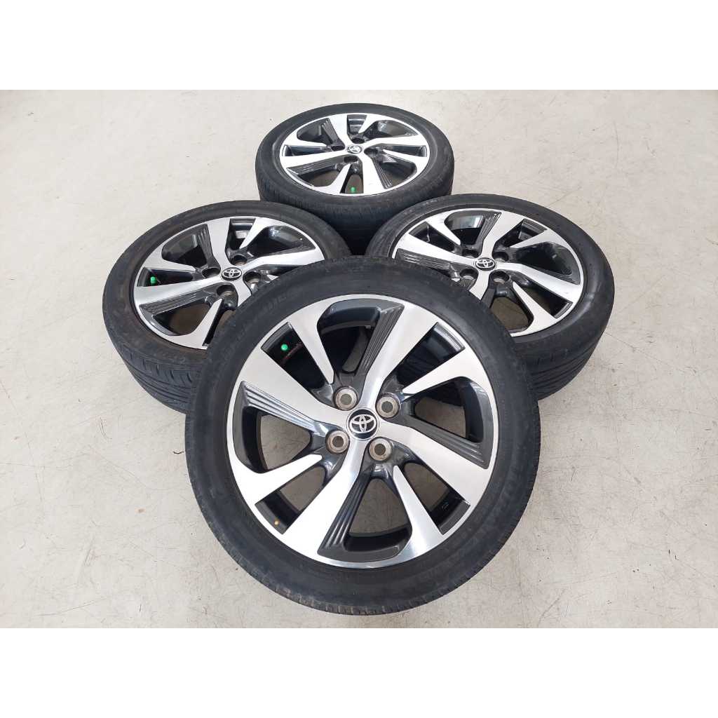 VELG MOBIL BEKAS R16 BAUT 4 STD YARIS TRD R16 X6 4X100 ET51  BAN BONUSAN