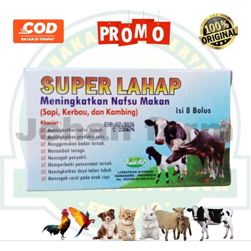 super lahap vitamin penambah nafsu makan kambing domba sapi