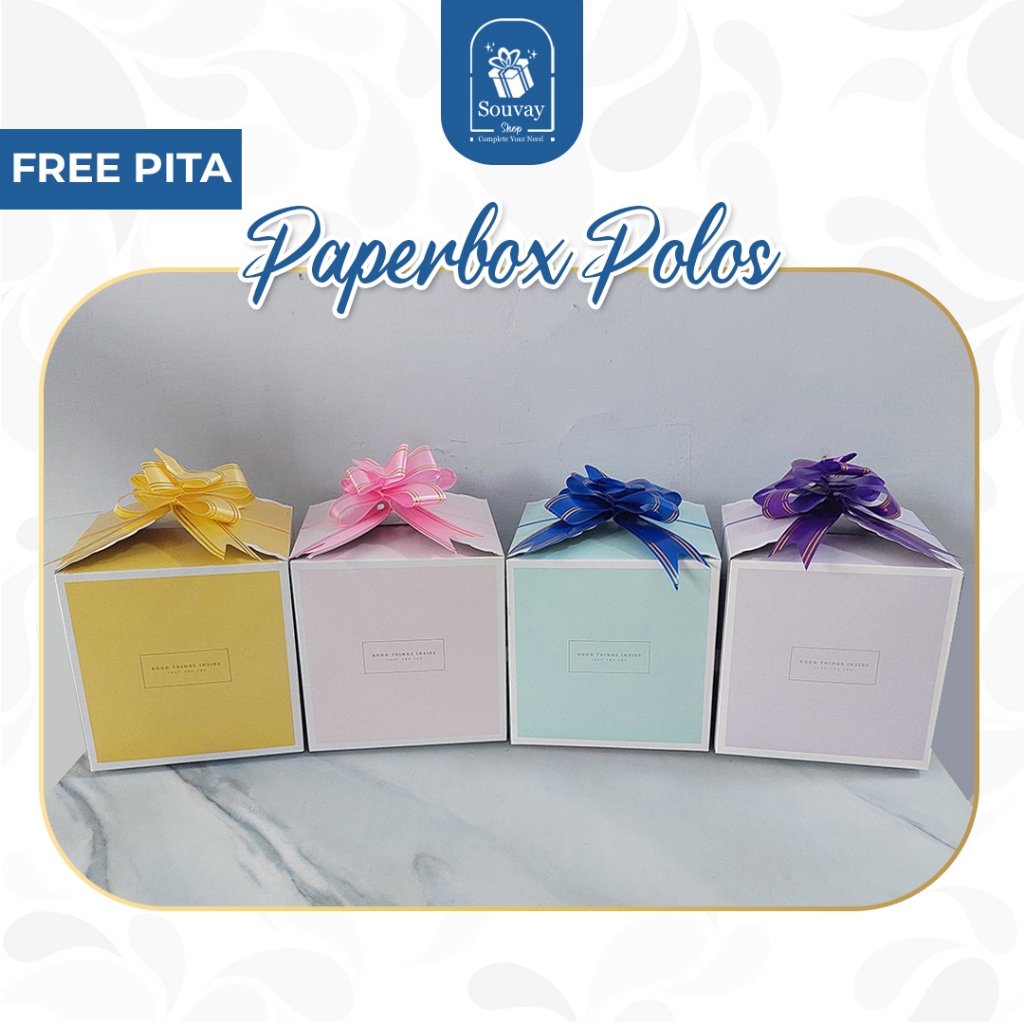 

1PCS - PAPERBOX POLOS BESAR - FREE PITA Box Dus Hampers Lebaran Kotak Souvenir Dus Kue Kering Kuker Ulang Tahun Kotak Snack Ulang Tahun Gable Box Paperbag