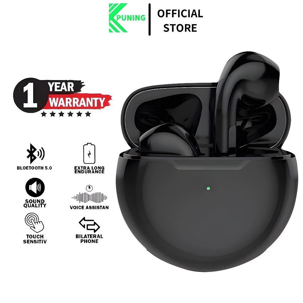 ART P13W PUNING Earphone Headset Bluetooth Tahan Air Touch HiFi Stereo Wireless PRO6